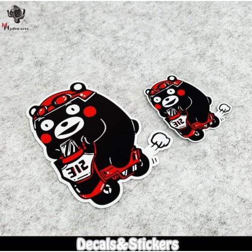 NO.LN242 Cute Cartoon Bear MOTO GP Reflective Sticker Car Sticker Decals Racing Stickers Motorcycle Windshield Bike