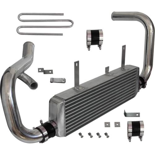 NEW FRONT MOUNT INTERCOOL KIT for LEGNUM Mitsubishi GALANT VR-4 96-02 VR4 BLACK