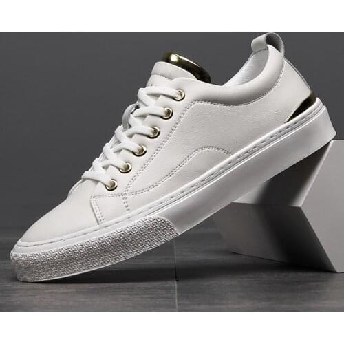 Mens Fashion Sneakers Moccasins Genuine Leather Casual Shoes Lace-up Footwear Comfortable Outdoor Walking Office Shoes