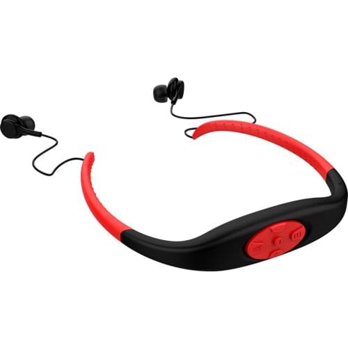 5Pcs/lot DHL Free Ship Music 8GB Memory Underwater MP3 Player FM Radio Head Wearing MP3 Players Diving Swim etc IPX8 Waterproof