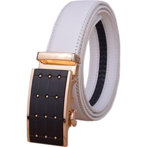 Factory Outlet Hot Design Automatic buckle Belt High Quality Genuine Leather Belt Men Luxury Hot Belt Male Pants Waistband