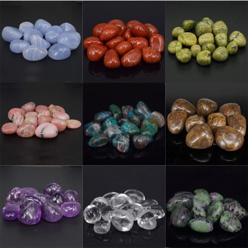 Tumbled Stones Natural Gemstone Supplies for Quartz Crystal Reiki Healing Wicca Energy Home Decor Ornament 200g