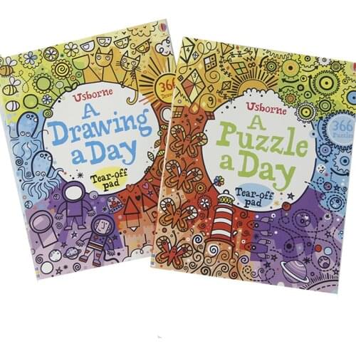 Puzzle A Day 360 Days Kids' Learning Drawing Teaching Books Early Educational Coloring Textbook Toys For Children Paint Gift