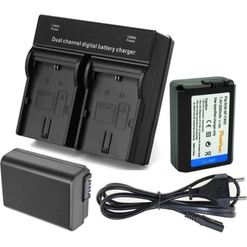 POOSUE 2PCS NP-FW50 np fw50 Battery for Sony npfw50 NEX-7 NEX-5N NEX-F3 SLT-A37 A7 NEX-5R NEX-6 NEX-3 NEX-3A Alpha 7R II Camera