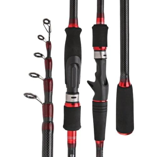 2020 New Lure Fishing Rod 1.8m 2.1m 2.4m 2.7m Scalable Straight Shank Spining Pole Casting Rods