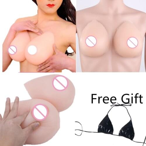 Self-adhesive Artificial Realistic Silicone Breast Form for Postoperative Crossdresser Crossdressing Drag Queen False Breast