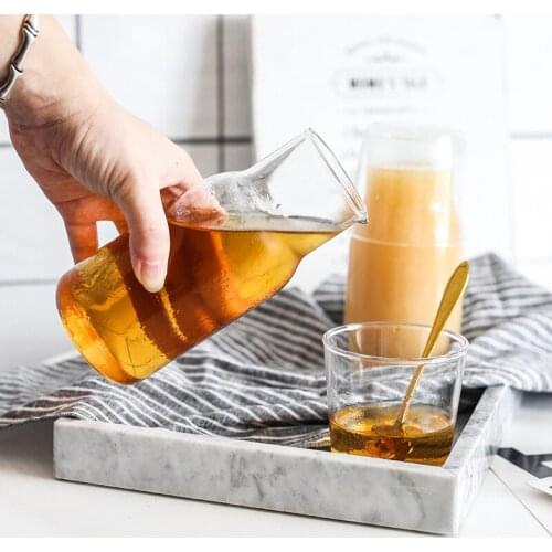 Japanese-style high borosilicate glass breakfast cup milk cup Juice cup One person drinks a pot of water and a cup of tea