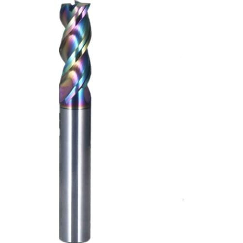 U groove flat end mill D4/6/8/10/12mm process Aluminum for mill cutter with DLC coating CNC machine