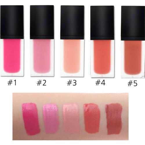 High Pigment Makeup Liquid Blush Natral Smooth Long Lasting Brighten Moisturizing 3D Blusher Cosmetics Custom Label Wholesale