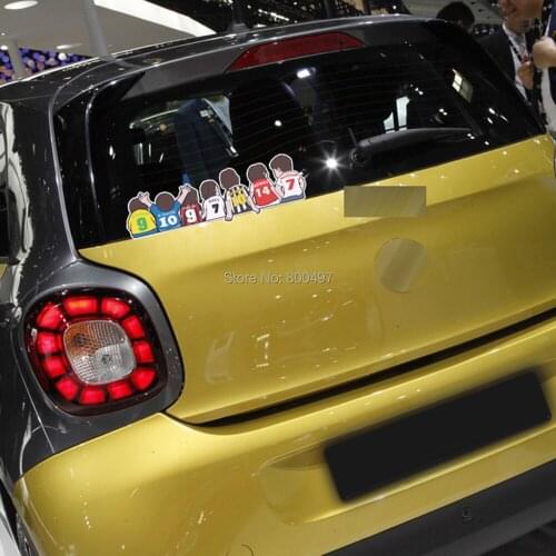 10 x Car-styling Car Sticker Car-covers Football Match Star Combination For Chevrolet Cruze VW Golf Mazda BMW Renault Peugeot
