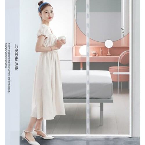 2021 Anti Mosquito Insect Fly Bug Curtains Fiberglass Magnetic Net Mesh Automatic Closing Door Screen Kitchen Curtain