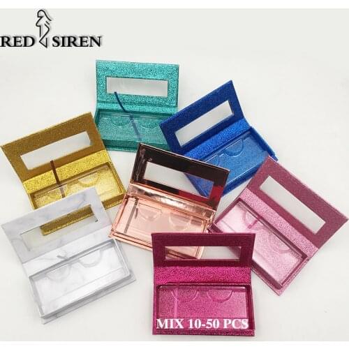 10/50pcs Eyelashes Package Wholesale Empty Lash Boxes with Tray Lash Boxes Packaging & Lash Cases Packaging / Eyelash Packaging