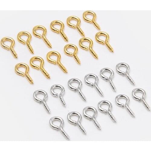 50pcs Metal Earring Making Accessories Rhodium diy Clip On Earring Clasps Hooks Findings With Loop Clasp Round Base For jewelry