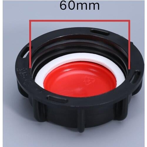 60mm Coarse thread IBC Ton Barrel Cover Cap With Gasket Removable water tank valve Lid