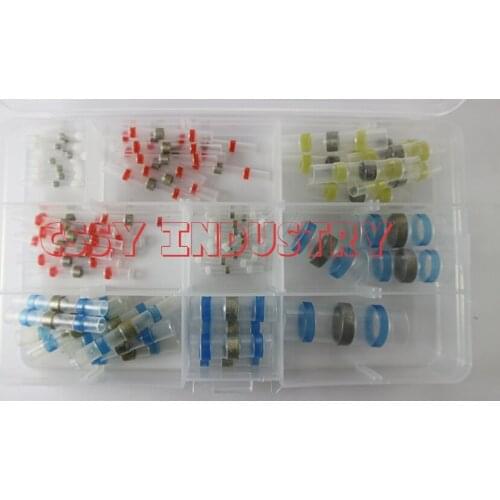 66pcs/box soldering tin terminal block kits suit cable0.25-22mm2 splice wire ferrules