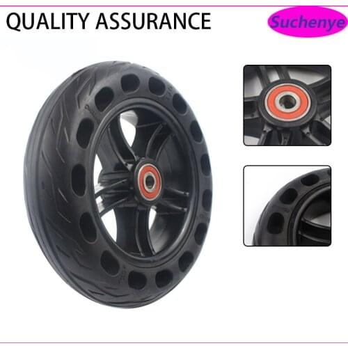 8 Inch 200x50 Solid Wheel Tyre 200*50 Solid Tire with Plastic Hub for Electric Scooter Accessories