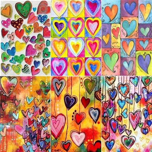 5D DIY Poured Glue Diamond Painting Full Round With AB Drill Love Art Diamond Embroidery Mosaic Painting Home Decoration Gifts