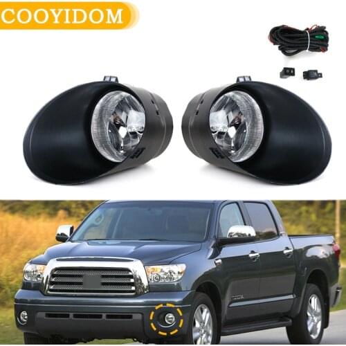 Car Halogen Fog Lamp Bulb H11 12V 55W With Wiring kit and Switch Fog Light For Toyota Tundra 2007 2008 2009 2010 2011 2012 2013