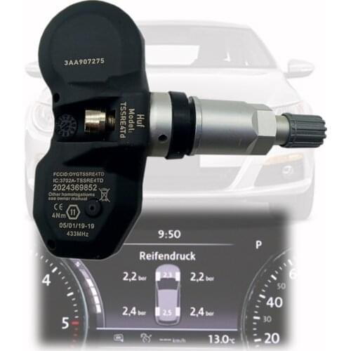 Tire Pressure Sensor FOR Volkswagen CC 2012---2017 433MHz TPMS Tire Pressure Monitoring System 3AA907275 3AA907275B 1pcs