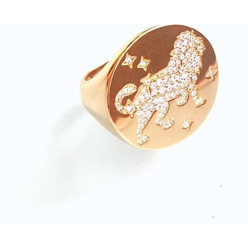 European And American Fashion Lions Trend Domineering Nightclub Women Love Rings