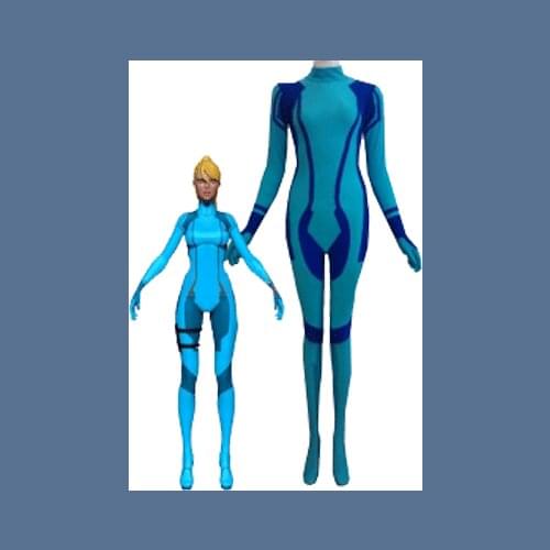 Samus Zero Game Cosplay Costume Lycra Spandex Zentai Suit Tight Bodysuit Custom Made Halloween Costumes for Woman Freeshipping