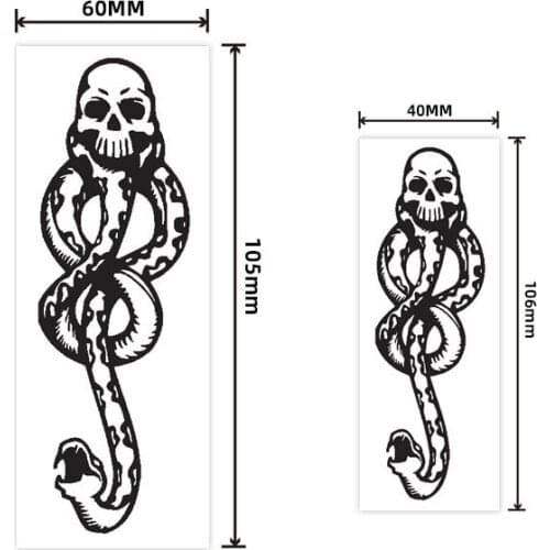 Death Eaters Dark Mark Make Up Tattoos Stickers Cosplay Accessories And Dancing Party Dance Arm Art stickers kawaii