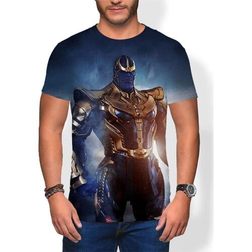 2021 New Fashion Men Clothing Summer 3D Printed Thanos Children T-shirts Streetwear Harajuku Style Male T Shirt
