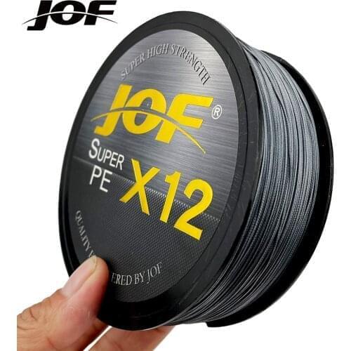 Original JOF Fishing Line Super Strong 500M 300M 100M X12 X9 PE Braided Fishing Lines High Strength 12/9 Strands