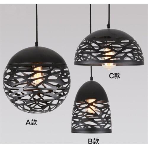 Studio Italia Kelly Pendant Light Painte Metal Led Pendant Light Hollow Iron Hanging Lamp Dining Room Cord Suspension Lamp