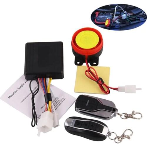 Universial Motorcycle Bike Vibration Alarm Anti-Theft Security Alarm System with Double Remote Control, 125db Loud Alarm