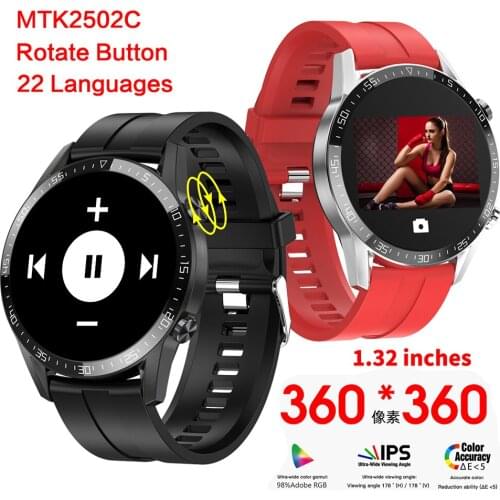 Bluetooth Call Smart Watch Rotate Button Custom Dial 360*360 Pixels Screen IP68 Waterproof M4pro Smartwatch For Huawei Phone GT2