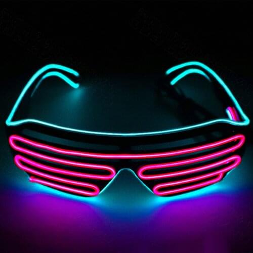 LED Glasses Glowing Halloween Luminous Neon Christmas Party Bril Flashing Light new