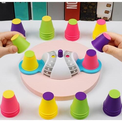 Improve Concentration Toys Interaction Table Games Logic Educational Training Stacking High Set Of Cup Children Puzzle Toys