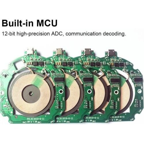 High Quality 10W QI Fast Wireless Charger PCBA Module Transmitter Circuit Board + Wireless Charging Diy Circuit Board