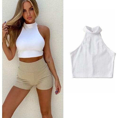 WESAY JESI Za Womens Clothing Crop Top Fashion Elastic Strapless Tank Top Female Casual Two Colors Chic Vest Sexy Street Wear
