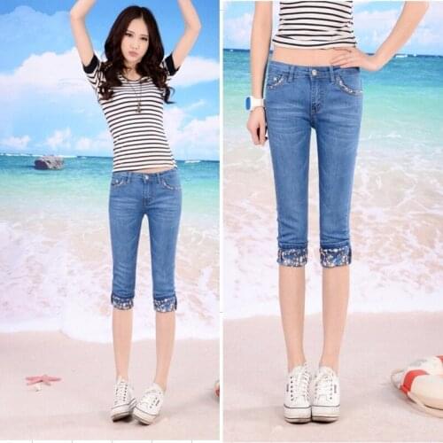 Womens Clothing 2018 Bottoms Summer New Hip Thin Womens Pants Womens Jeans Summer Pants Women