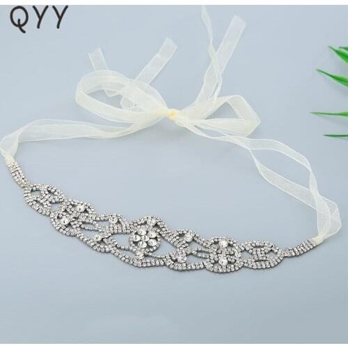QYY Classic Full of Rhinestone Alloy Headbands Wedding Hair Jewelry Bridal Head Accessories Women Headpieces Brides Tiaras