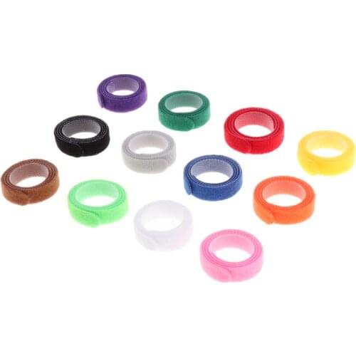 12Pcs Puppies ID Pet Dog Cat Collars Soft Adjustable Puppy Bands Collars