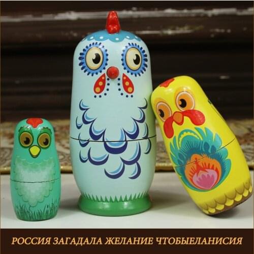 2020 Painted Matryoshka Dolls Diy Paint Skill Training Blank Wooden Embryos Russian Nesting Dolls Toy Wood Educational Doll