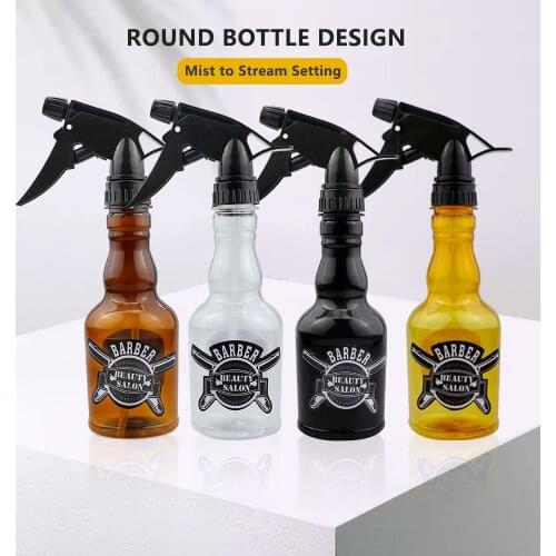 280ML Bottle For Hairdresser Refillable PET Material Bottle Salon Hair Styling Cutting Tool Atomizer Container For Barbershop