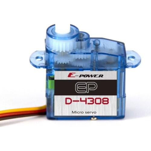 4pcs/lot Mini EP 4.3g Micro Analog Servo D-4308 For RC Airplane Helicopter
