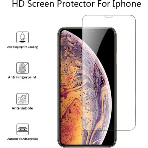 5Pcs 9H 2.5D Protective Tempered Glass For i7 i8 i6s Plus 11Pro XS Max XR Explotion-proof Screen Protector Glass