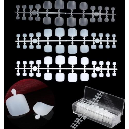 500pcs Full Cover Matte False Toe Nails Ultra Thin Fake Toenails Artificial Nail Art Tips Toe Salon DIY Practice