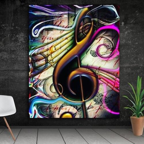 5D DIY Diamond Painting Cross Stitch Musical Note Full Square /Round Embroidery Mosaic Home Decoration Gift