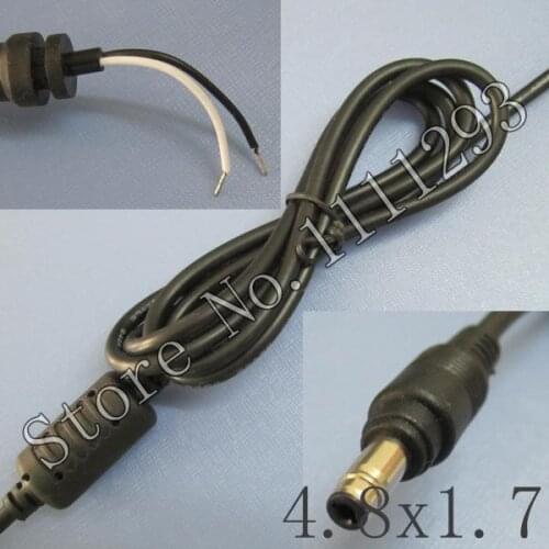 DC Adaptor for ac adapter laptop DC cord , Laptop DC Cable Bullet head connector for HP Compaq 4.8x1.7