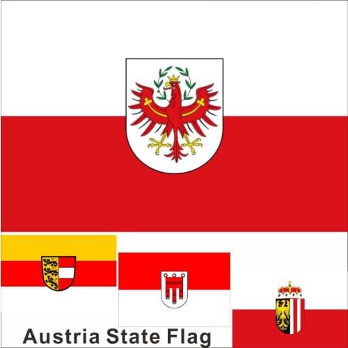 Austria Tirol State Flag 3X5FT 90X150CM 100D Polyester Lower Banner