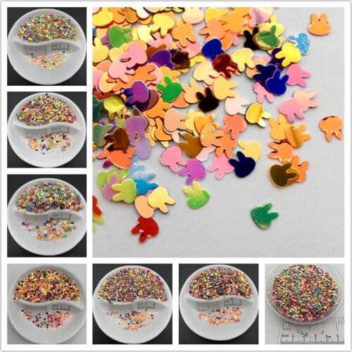 20g Golden Mix Rabbit/Star/Oval/Dot Shape PVC loose Sequins Paillettes for Nail Art manicure/sewing/wedding decoration confetti