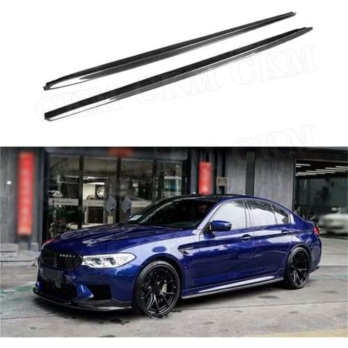 Carbon Fiber Side Skirts For BMW 5 Series F90 M5 G30 M-SPORT 2018 2019 Skid Plate Sill Mouldings Car Styling