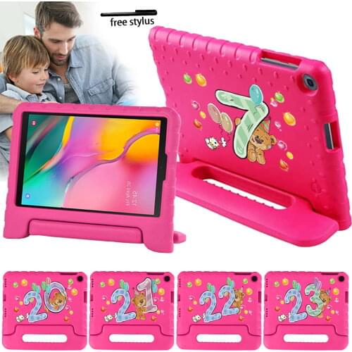 Tablet Cover for SAMSUNG Tab A 10.1 2019 T510 T515 EVA Portable Drop Resistance Protection Child Safe Case + Free Stylus
