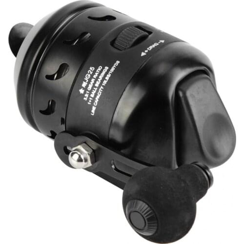 Black Portable Casting Spinning Reel Inner Line Shooting Fish Wheel Closed Fishing Reel For Fishing Tool And Accessories